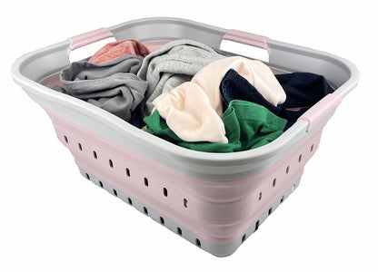 Collapsible Laundry Basket, 42 L Pop-Up Tub That Folds to 2.7 inches - Image 3