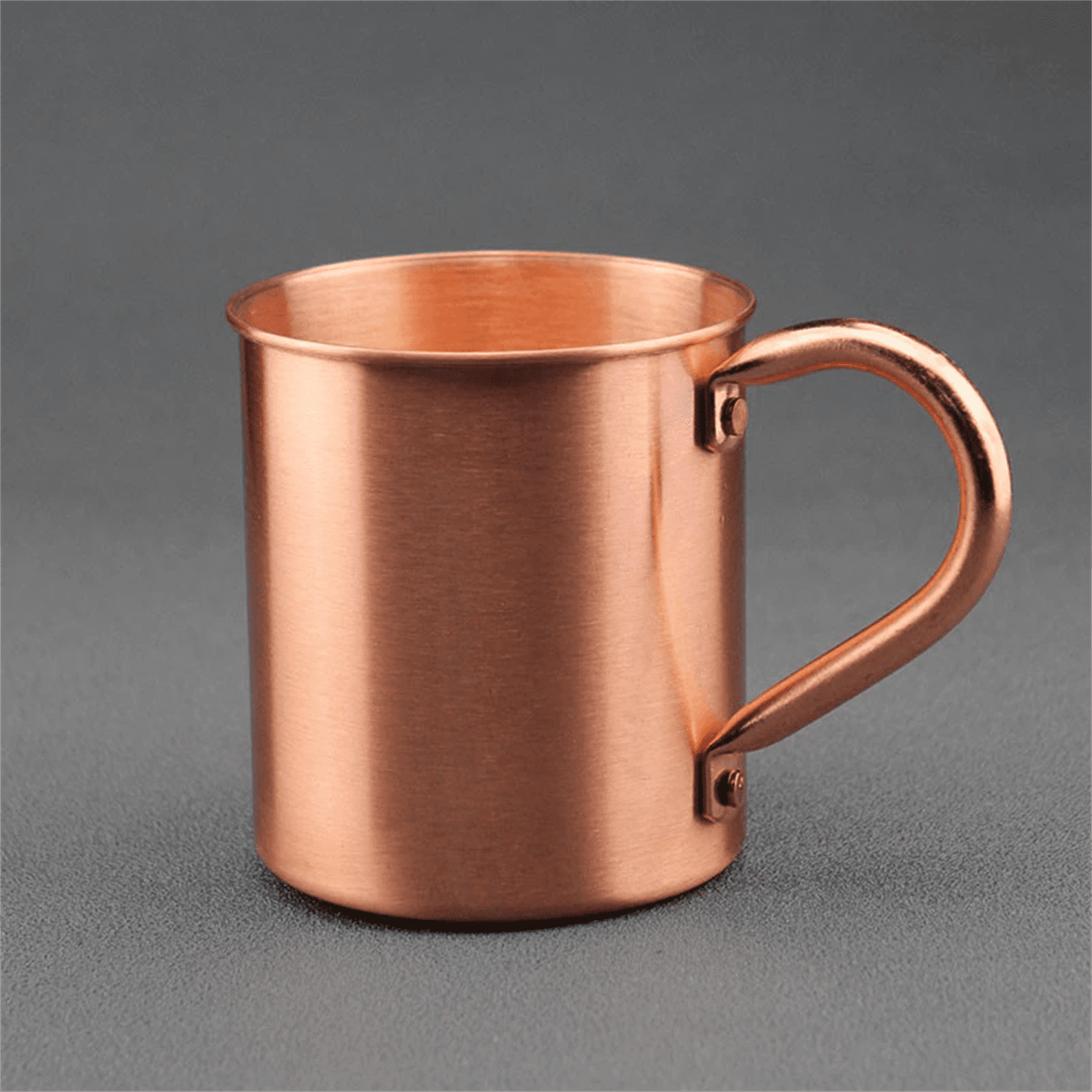 Pure Copper Drinking Mug, Rolled Rim Straight-Sided Cup - Image 5