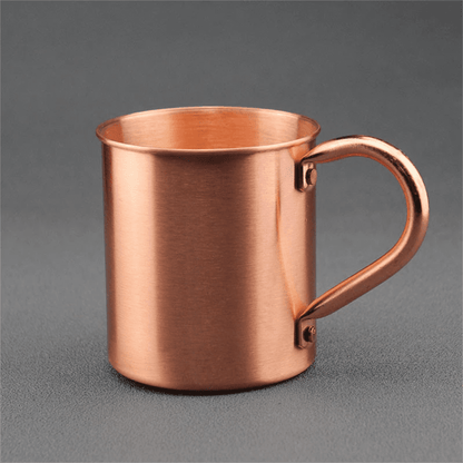 Pure Copper Drinking Mug, Rolled Rim Straight-Sided Cup - Image 5
