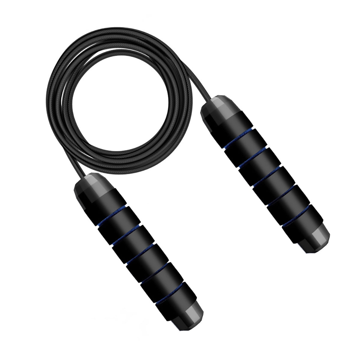 Adjustable Speed Skipping Ropes, 2 Pack with Foam Grips and Ball-Bearing Swivels