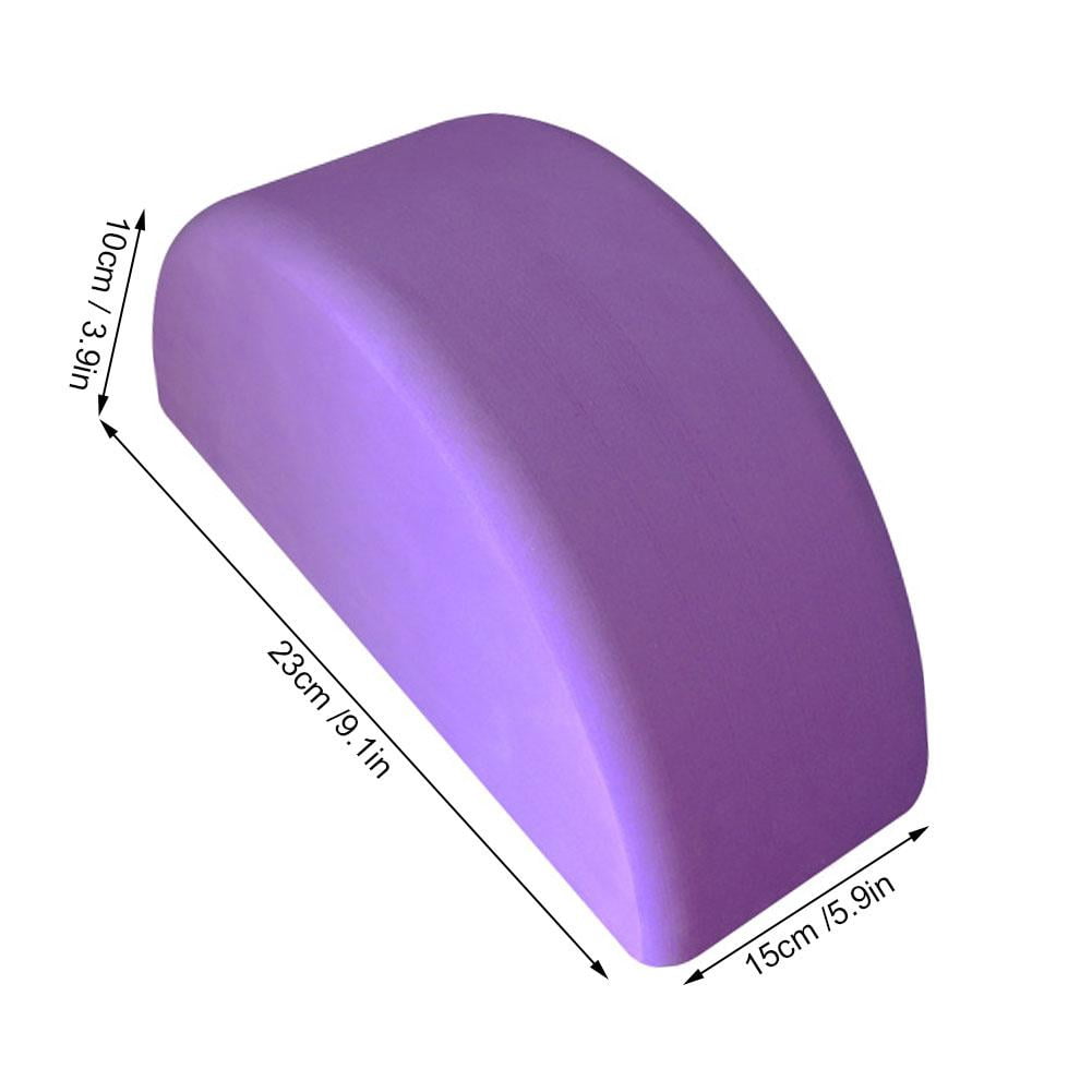 D-Shaped Foam Yoga Block, Matte Non-Slip Finish, 9.1 x 5.9 x 3.9 Inches - Image 4