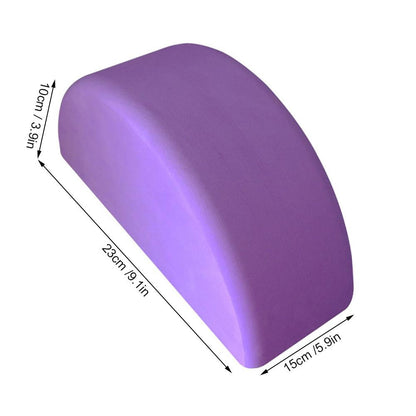 D-Shaped Foam Yoga Block, Matte Non-Slip Finish, 9.1 x 5.9 x 3.9 Inches - Image 4