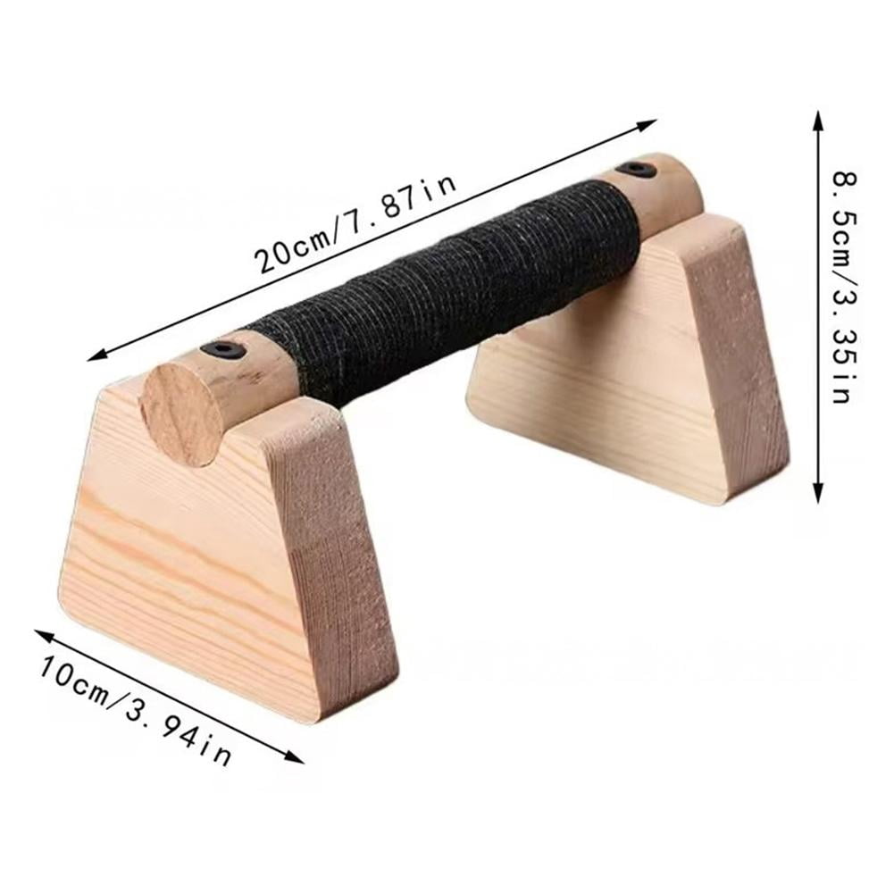 Solid Wood Parallette Bars, Pair of Push-Up and Handstand Blocks - Image 4