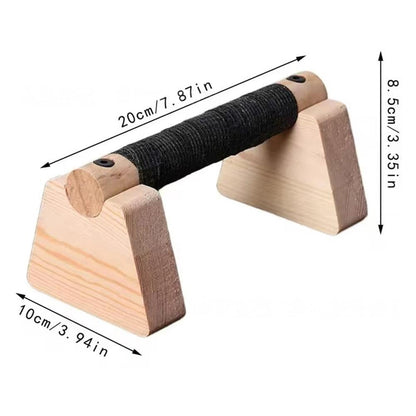 Solid Wood Parallette Bars, Pair of Push-Up and Handstand Blocks - Image 4