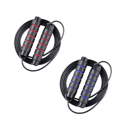 Adjustable Speed Skipping Ropes, 2 Pack with Foam Grips and Ball-Bearing Swivels - Image 2