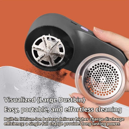Rechargeable Fabric Shaver with LED Display, 2-in-1 Lint Remover in Grey - Image 4