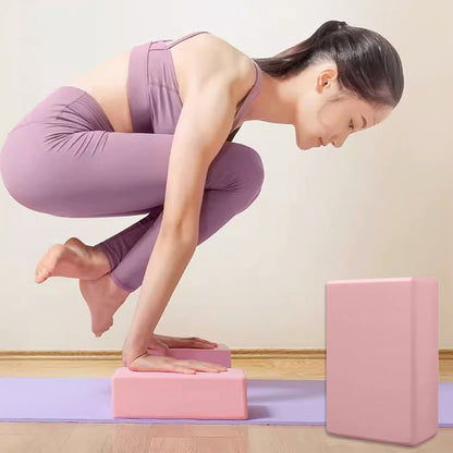 High-Density Foam Yoga Block with Non-Slip Faces and Rounded Edges - Image 6