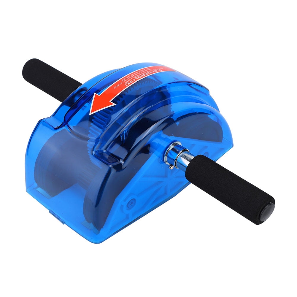 Four-Wheel Ab Roller with Grip Handles and Knee Mat, 15.75 inch Width