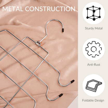 8 Layer Metal Tank Top and Bra Hanger, Vertical Space-Saving Closet Organiser - Image 2
