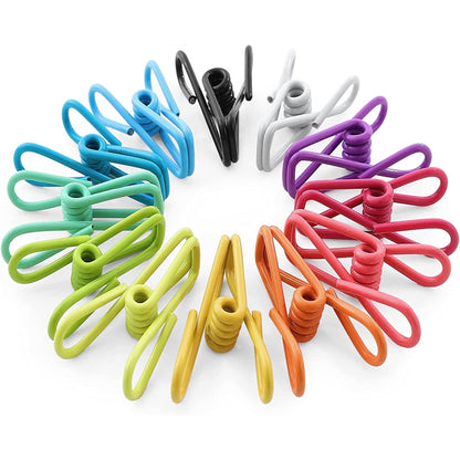 Multipurpose Clips, 30 Pack of 2 inch Coated Pegs for Laundry and Bags - Image 4