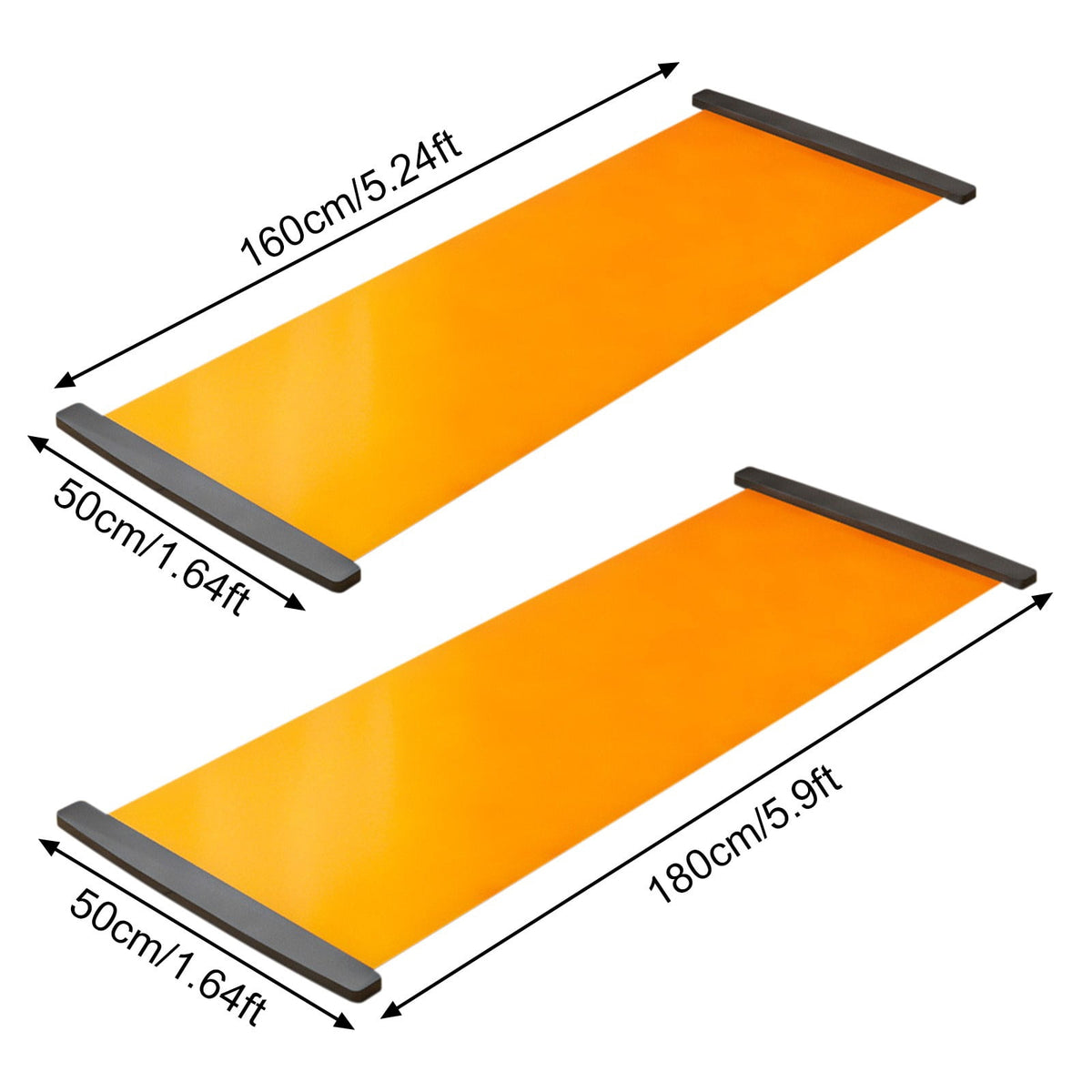 Slide Board Training Mat with End Stops and Shoe Covers for Lateral Work - Image 2