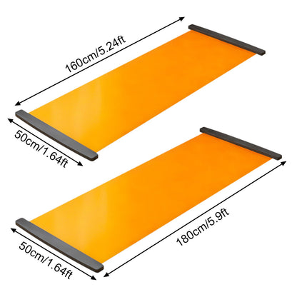 Slide Board Training Mat with End Stops and Shoe Covers for Lateral Work - Image 2