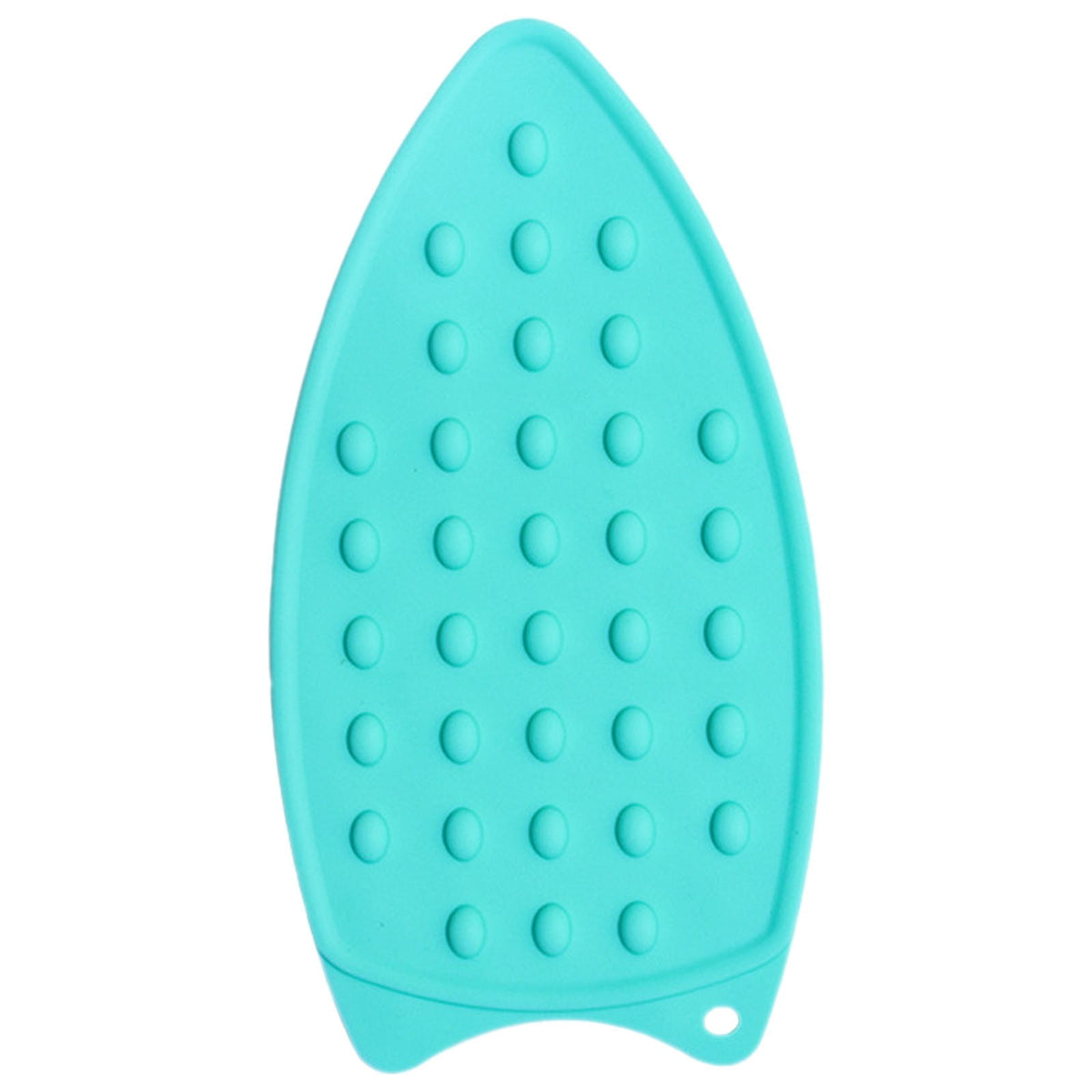 Silicone Ironing Mat and Hot Iron Rest in Turquoise Green, 10.4 x 5.5 inches