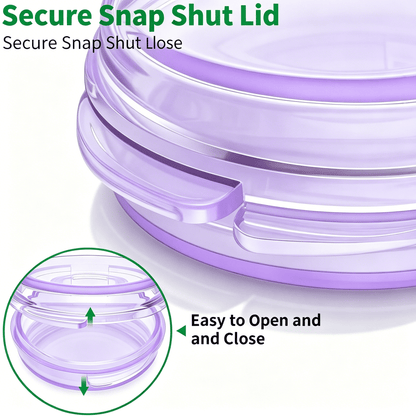 Mini Pill Cases, 4 Pack of Pocket Capsule Containers with Snap Lids - Image 6