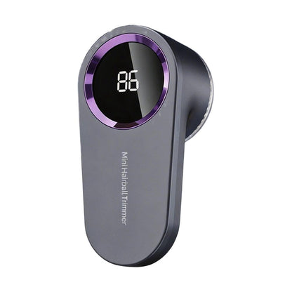 Rechargeable Fabric Shaver with LED Display, 2-in-1 Lint Remover in Grey