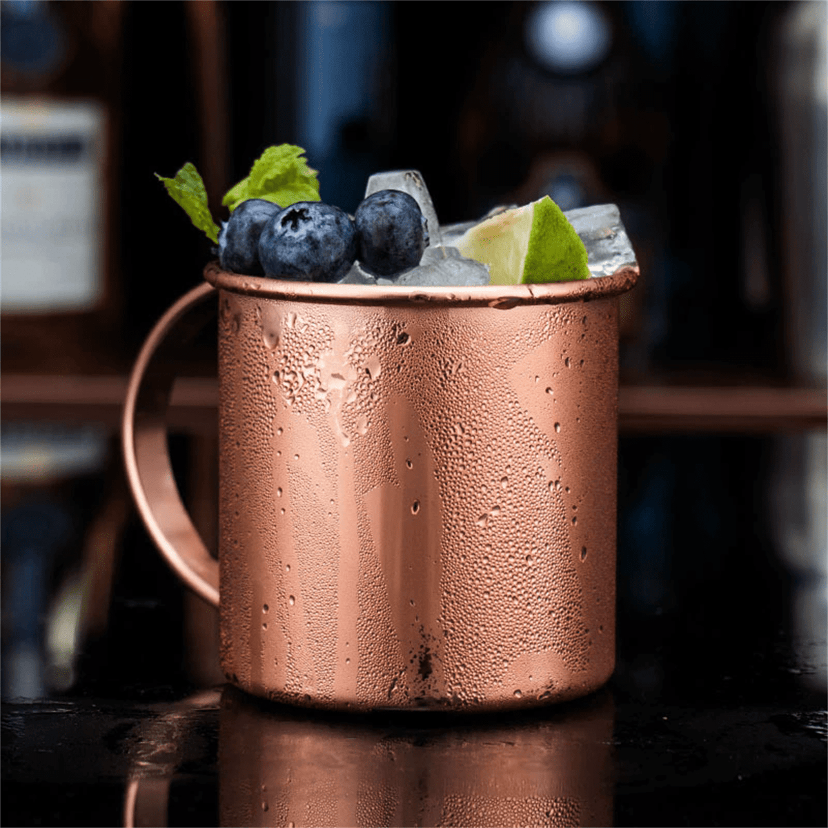 Pure Copper Drinking Mug, Rolled Rim Straight-Sided Cup - Image 4