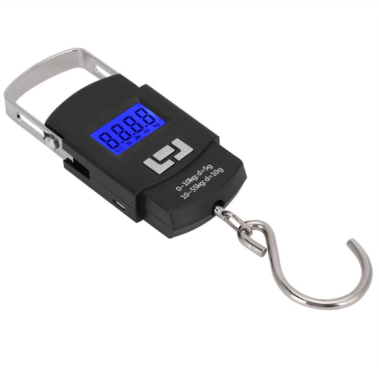 Digital Hanging Luggage Scale, 121 lb Capacity with USB Rechargeable Battery