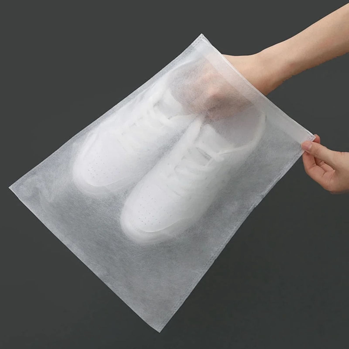 Non-Woven Shoe Storage Bags, 50 Pack with Drawstring, 19 x 13 inches - Image 5