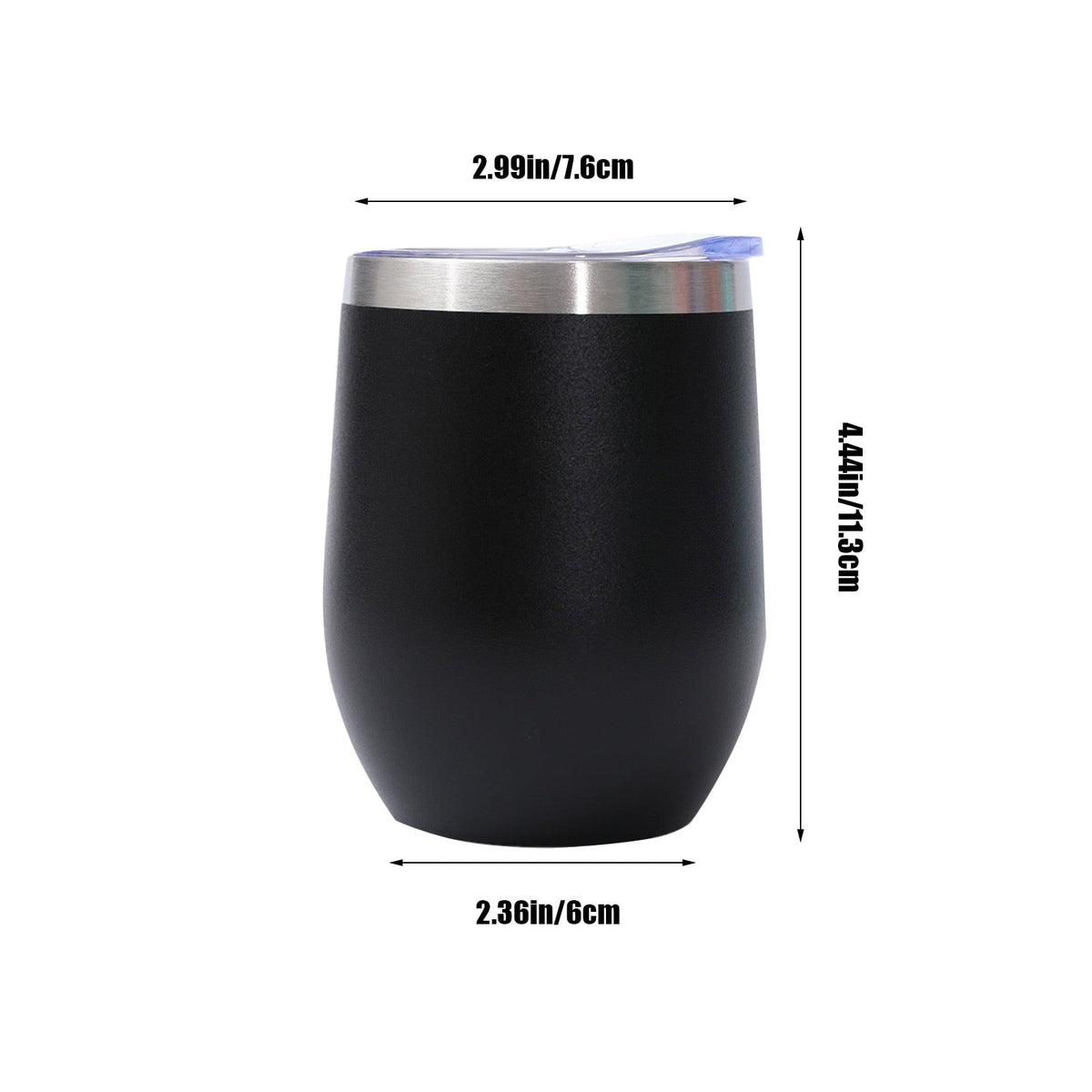 12 oz Insulated Stainless Steel Tumbler with Lid, Double-Wall Vacuum Cup - Image 3