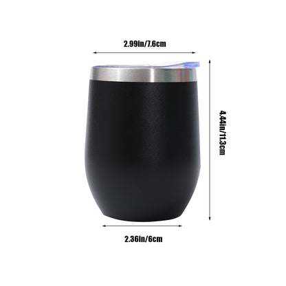 12 oz Insulated Stainless Steel Tumbler with Lid, Double-Wall Vacuum Cup - Image 3