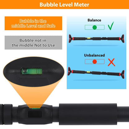 Doorway Pull-Up Bar, No-Screw Fit with Level Triangle and 440 lb Capacity - Image 5