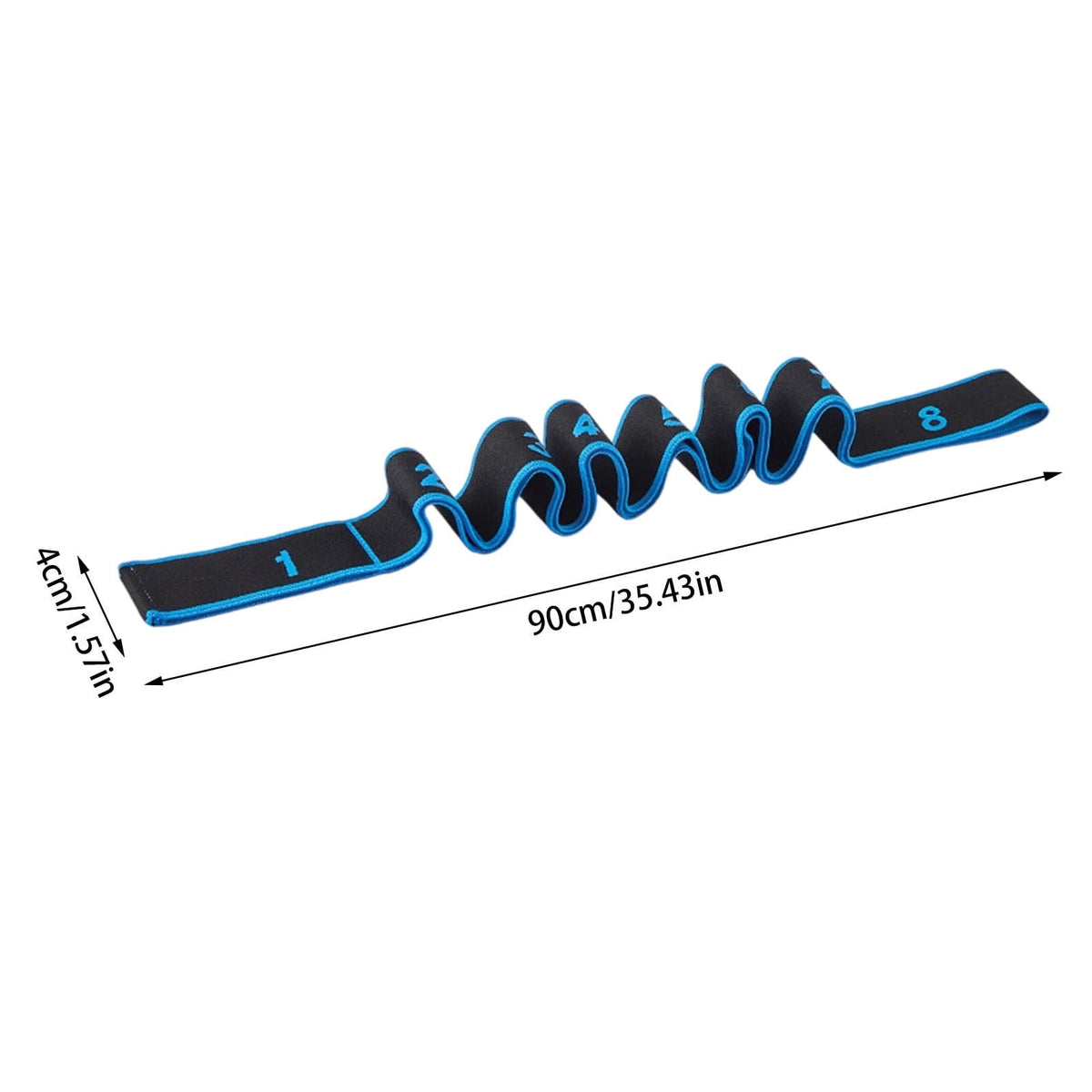 Elastic Stretching Strap with Loops for Yoga, Dance and Flexibility Work - Image 3
