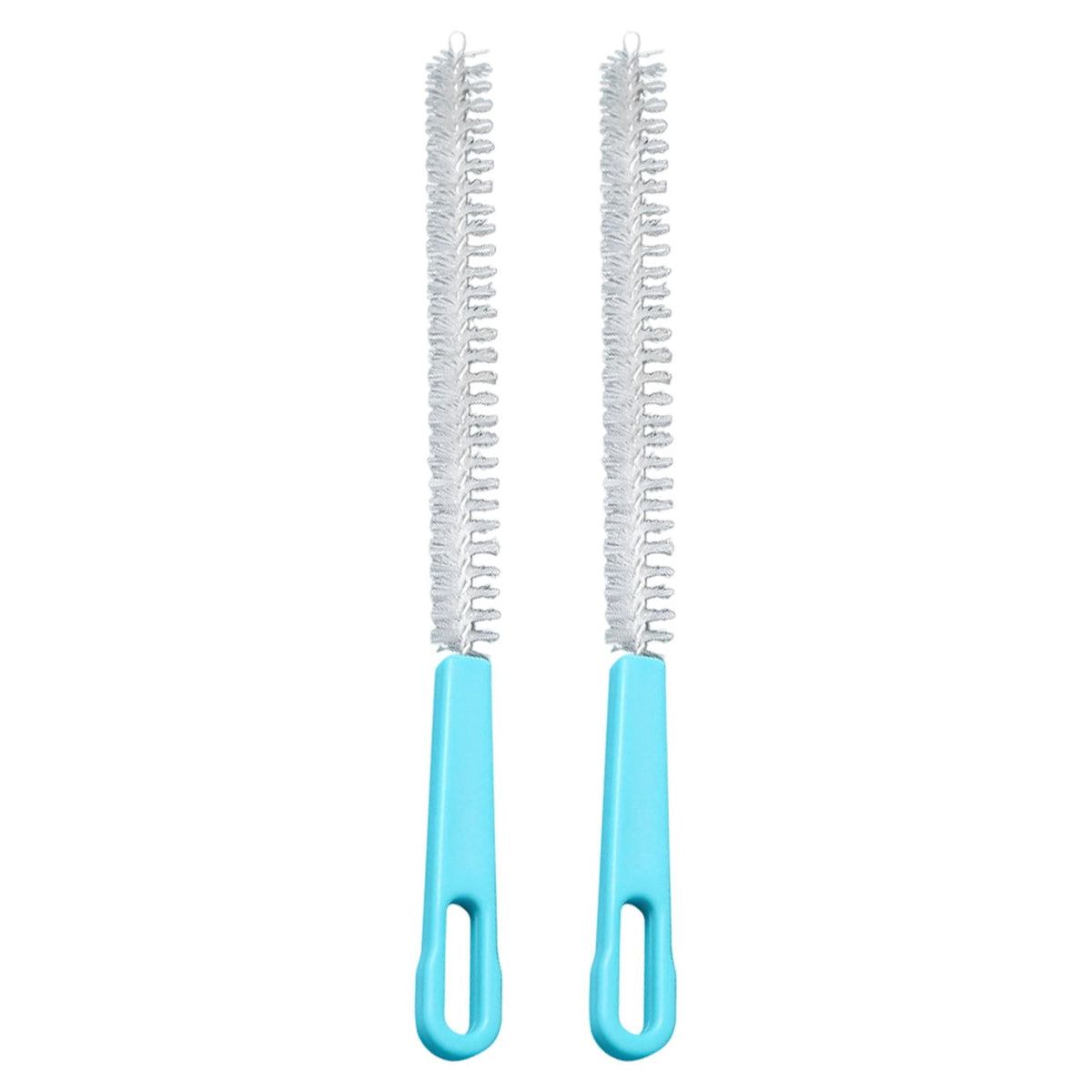 Straw Cleaning Brushes, 2 Piece Set with Bendable Wire and Hanging Loops