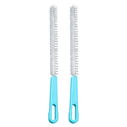 Straw Cleaning Brushes, 2 Piece Set with Bendable Wire and Hanging Loops