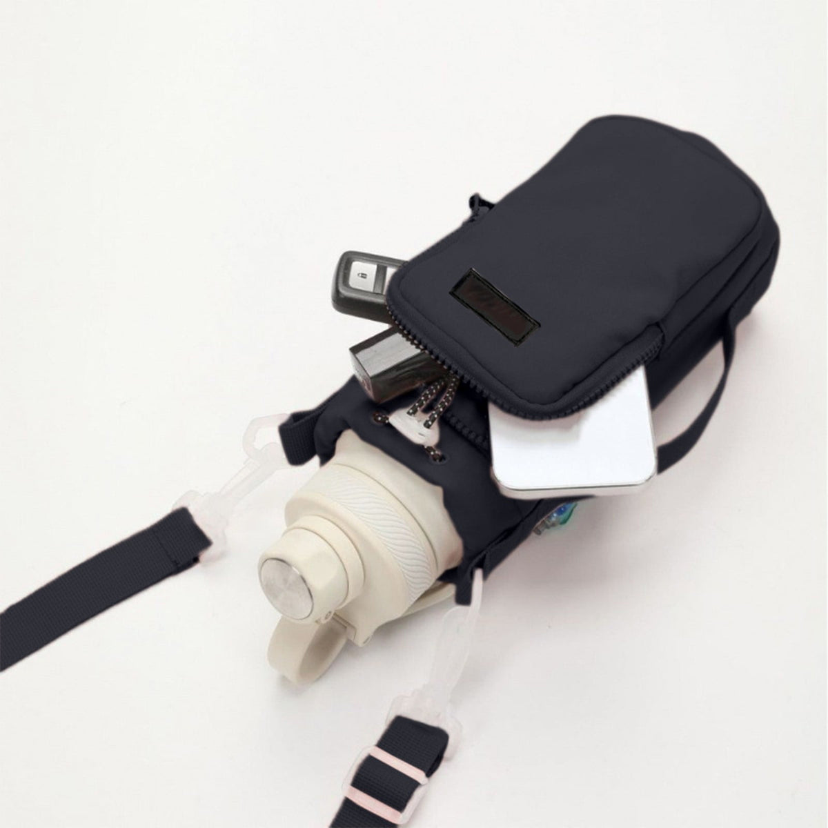 Insulated Water Bottle Sling with Phone Pocket and Adjustable Shoulder Strap - Image 6