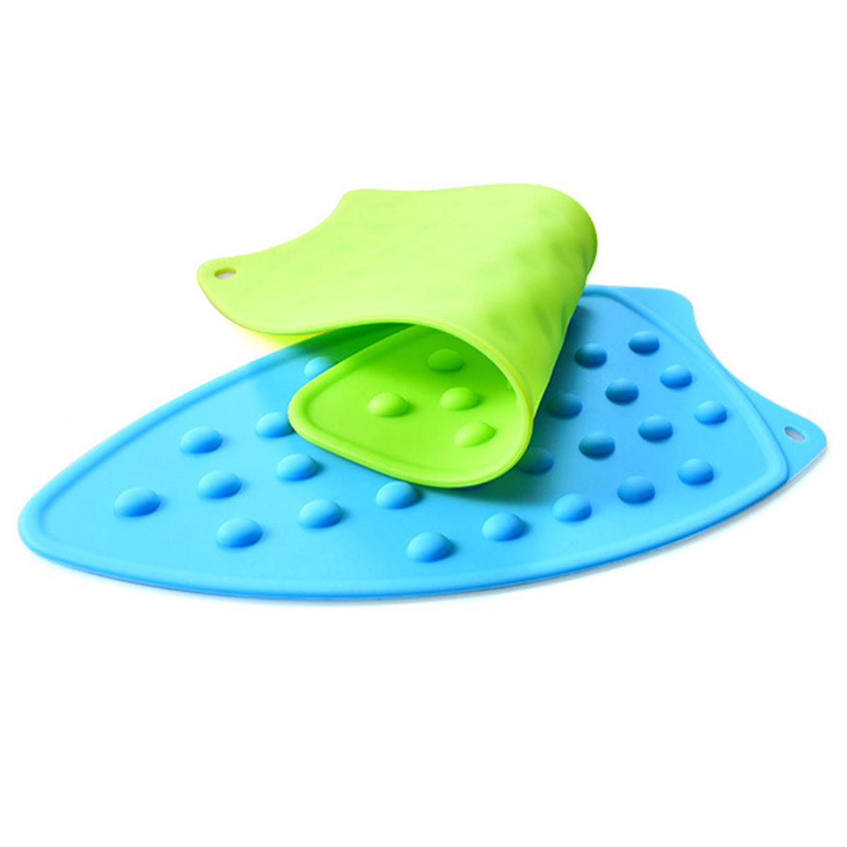 Silicone Ironing Mat and Hot Iron Rest in Turquoise Green, 10.4 x 5.5 inches - Image 5
