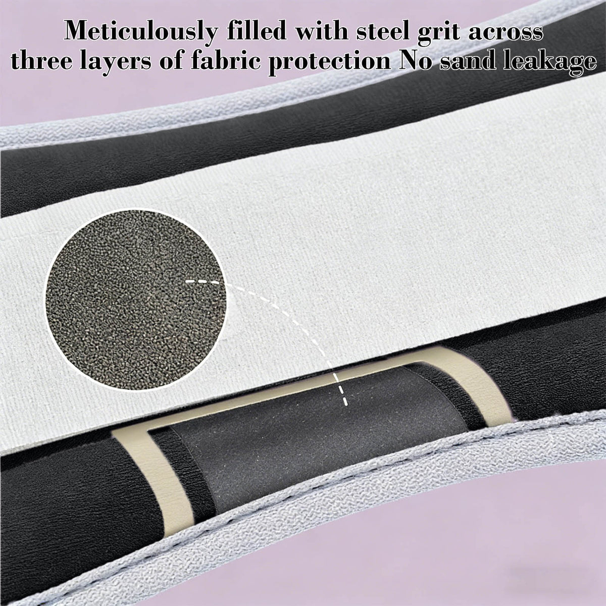 Adjustable Ankle and Wrist Weights, 2 Piece Set with Steel Grit Fill - Image 4