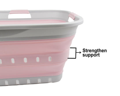 Collapsible Laundry Basket, 42 L Pop-Up Tub That Folds to 2.7 inches - Image 6