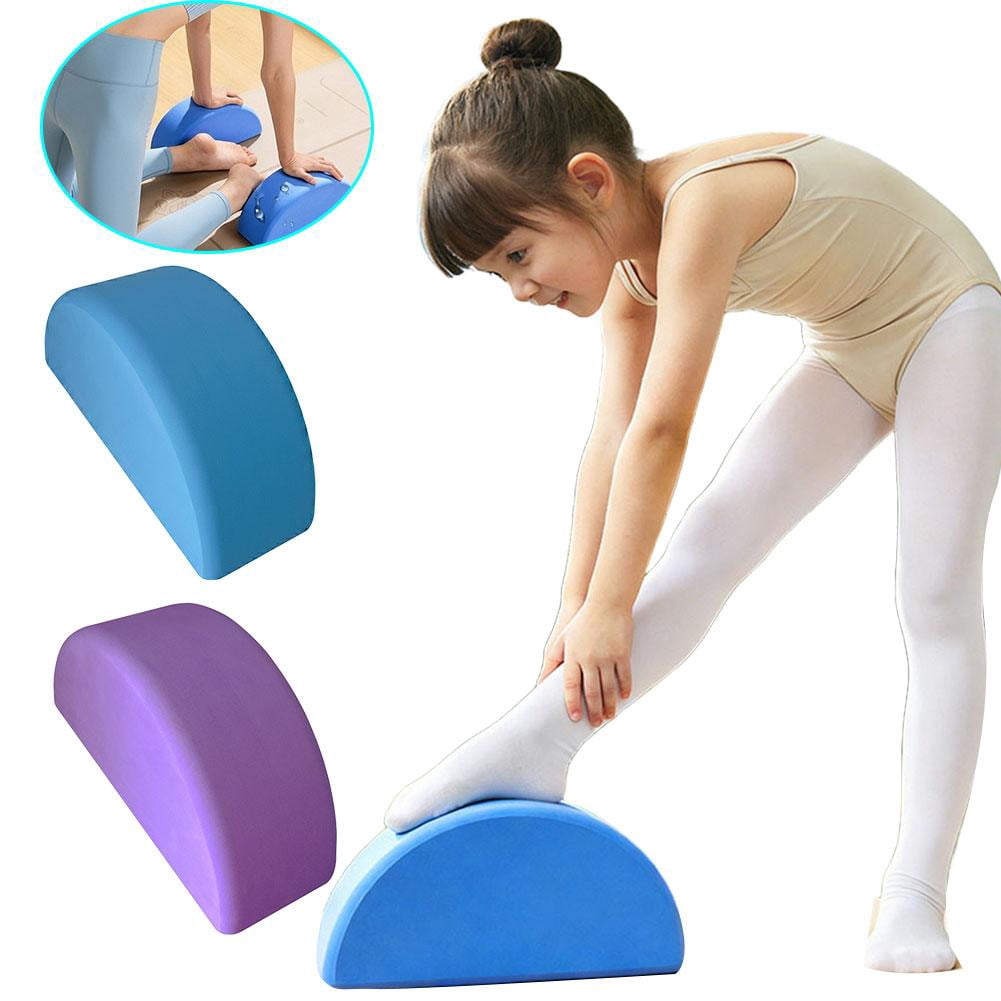 D-Shaped Foam Yoga Block, Matte Non-Slip Finish, 9.1 x 5.9 x 3.9 Inches - Image 3