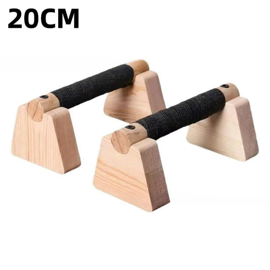 Solid Wood Parallette Bars, Pair of Push-Up and Handstand Blocks