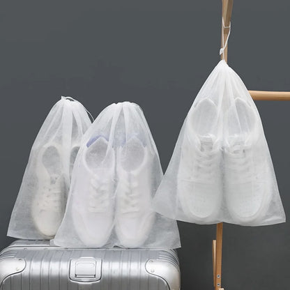 Non-Woven Shoe Storage Bags, 50 Pack with Drawstring, 19 x 13 inches - Image 2