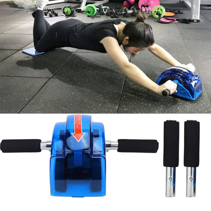 Four-Wheel Ab Roller with Grip Handles and Knee Mat, 15.75 inch Width - Image 6