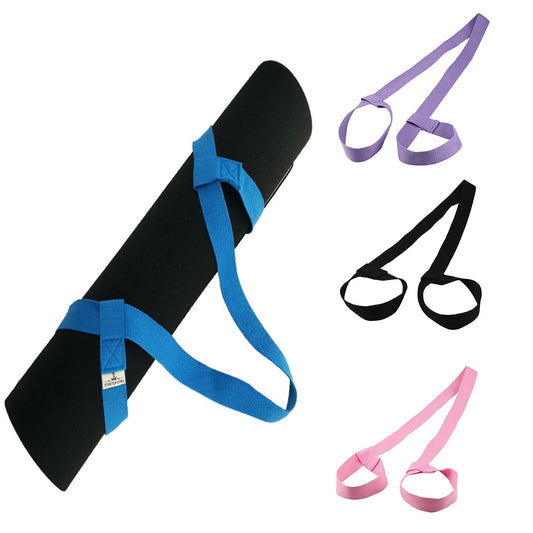 Cotton Carrying Sling for Exercise Mats, Adjustable Shoulder Strap