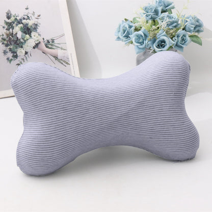 Bone-Shaped Memory Foam Travel Neck Pillow with Washable Removable Cover - Image 5