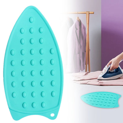 Silicone Ironing Mat and Hot Iron Rest in Turquoise Green, 10.4 x 5.5 inches - Image 2