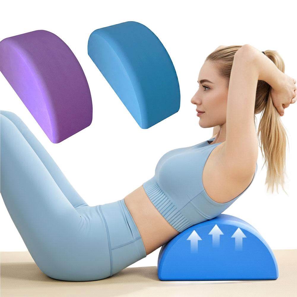 D-Shaped Foam Yoga Block, Matte Non-Slip Finish, 9.1 x 5.9 x 3.9 Inches - Image 2
