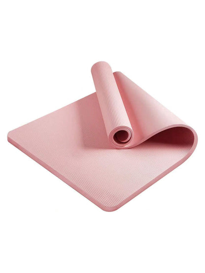 8mm Thick Exercise Mat in TPE with Textured Grip and Carry Strap